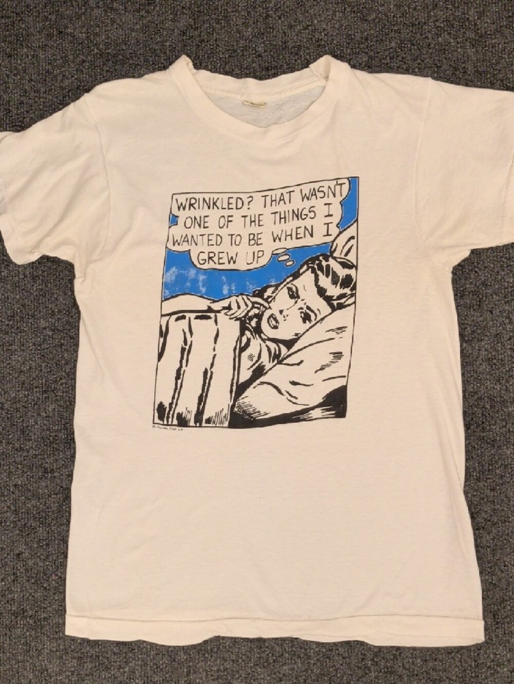 Authentic Vintage Lichtenstein Pop Art Print T Shirt 80s Screen Stars USA Tee - Picture 2 of 13